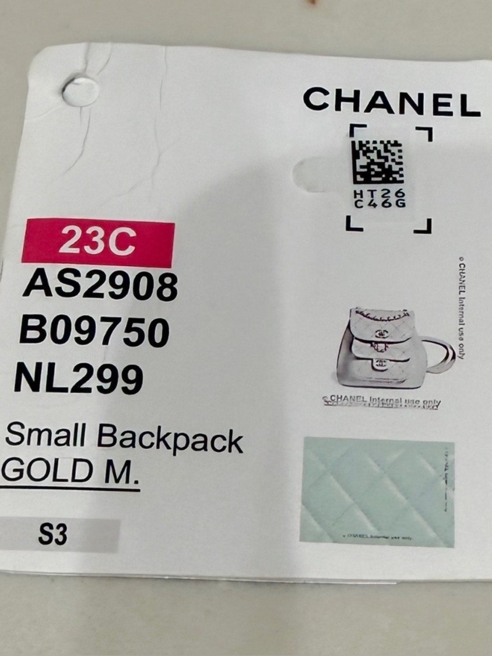 NEW CHANEL Light Blue Duma Lambskin Backpack - Picture 14 of 14